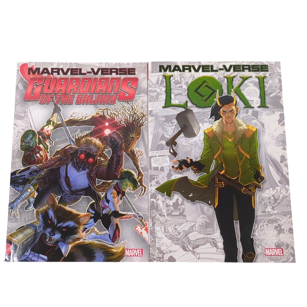 Marvel-Verse Graphic Novel TPB Lot: Guardians of the Galaxy & Loki - GOOD